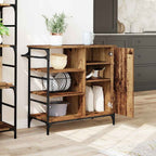 Carro de Cocina Madera vieja 87.5 x 39 x 84.5 cm