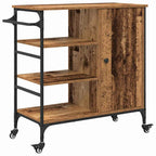 Carro de Cocina Madera vieja 87.5 x 39 x 84.5 cm
