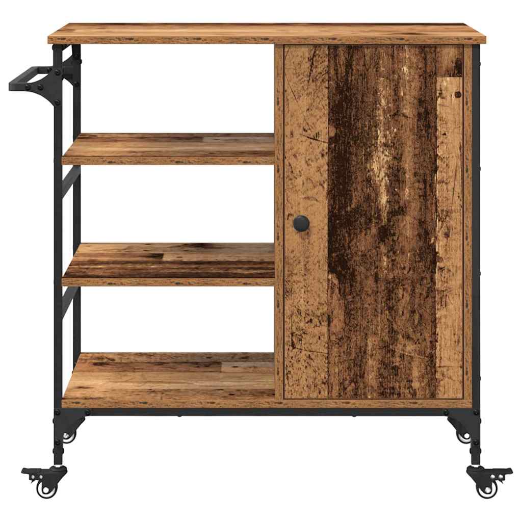 Carro de Cocina Madera vieja 87.5 x 39 x 84.5 cm