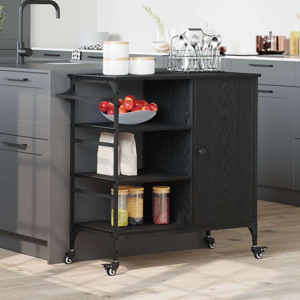 Carro de Cocina Madera vieja 87.5 x 39 x 84.5 cm