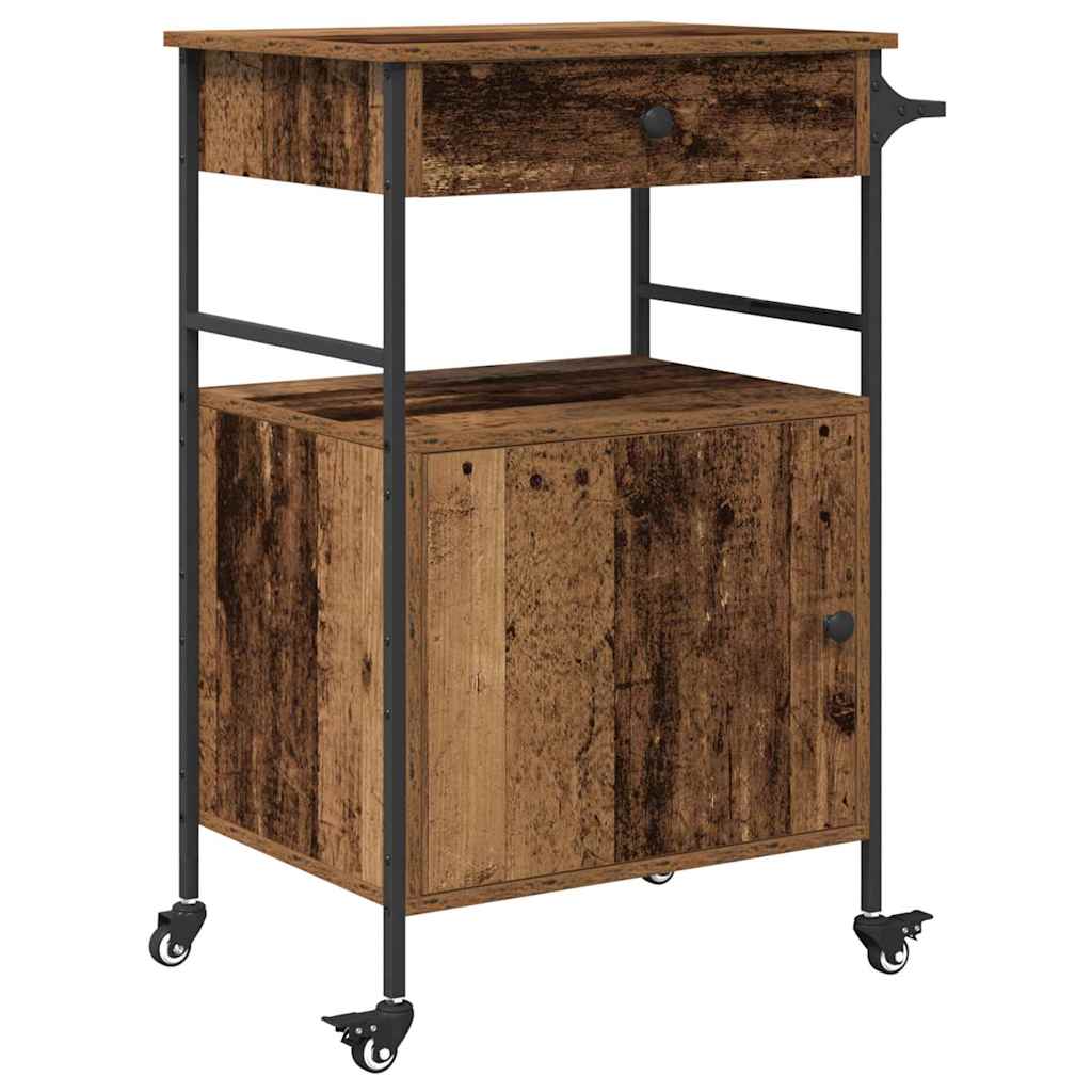 Carro de Cocina Madera vieja 56 x 43 x 89,5 cm