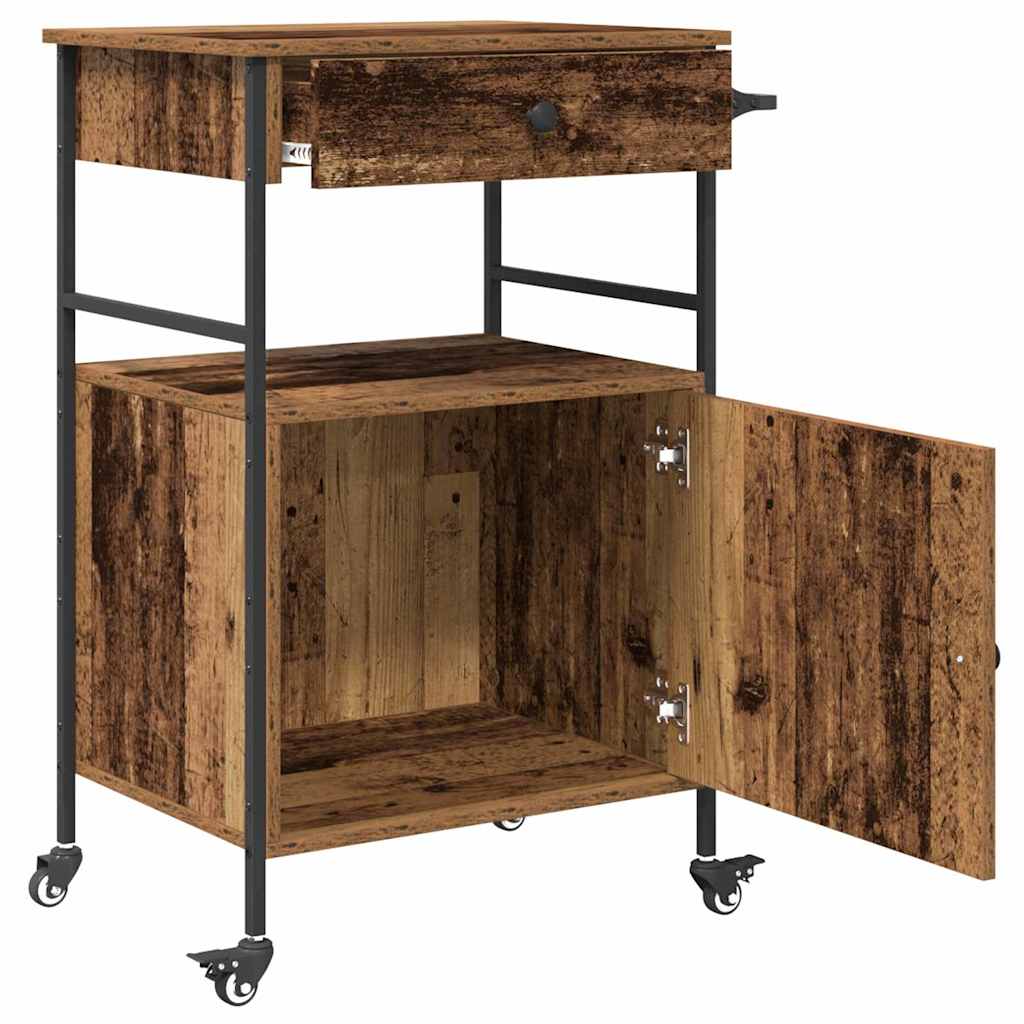 Carro de Cocina Madera vieja 56 x 43 x 89,5 cm