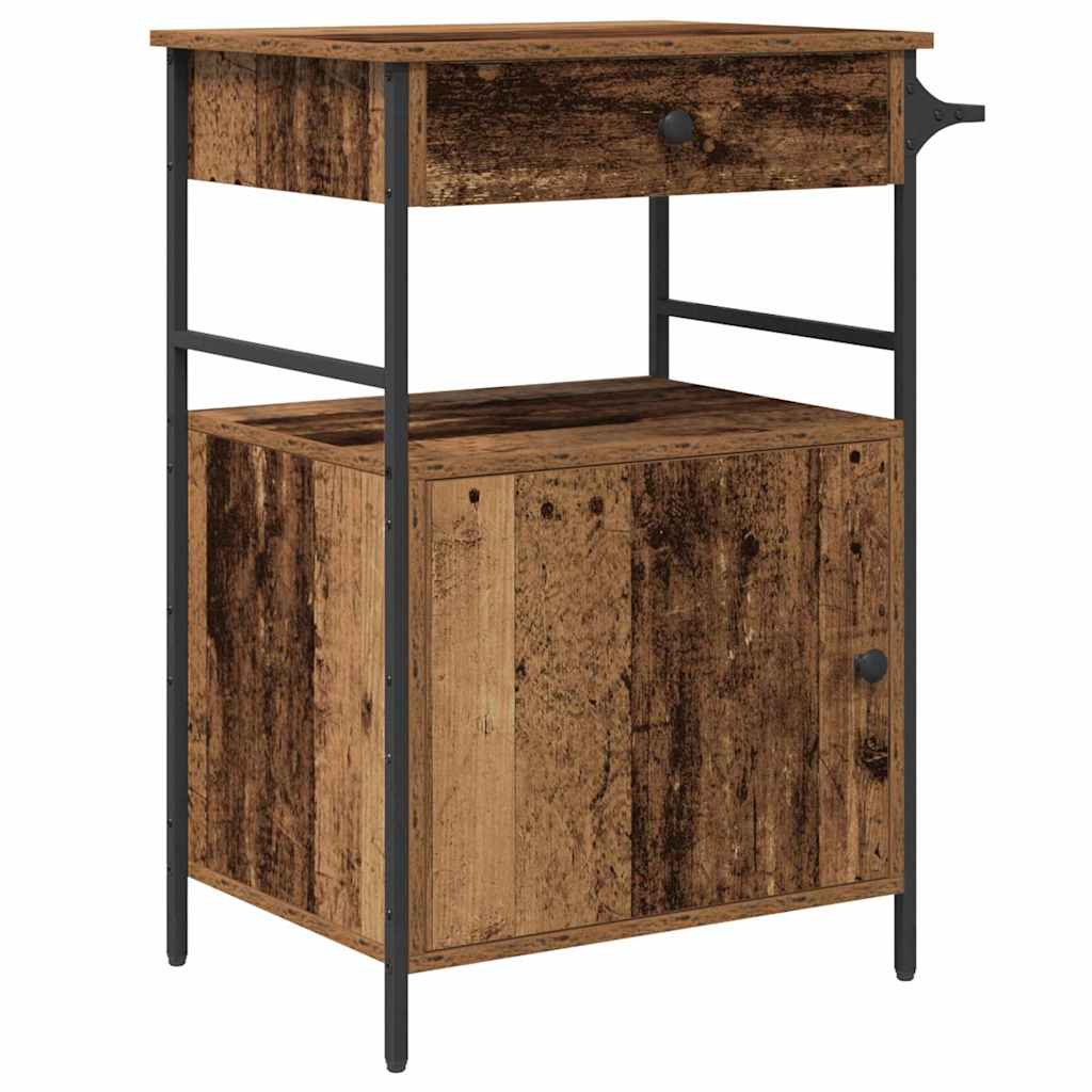 Carro de Cocina Madera vieja 56 x 43 x 89,5 cm