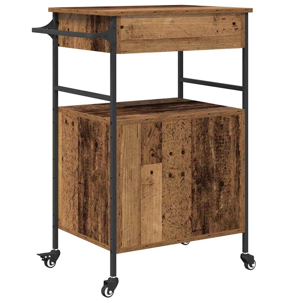 Carro de Cocina Madera vieja 56 x 43 x 89,5 cm
