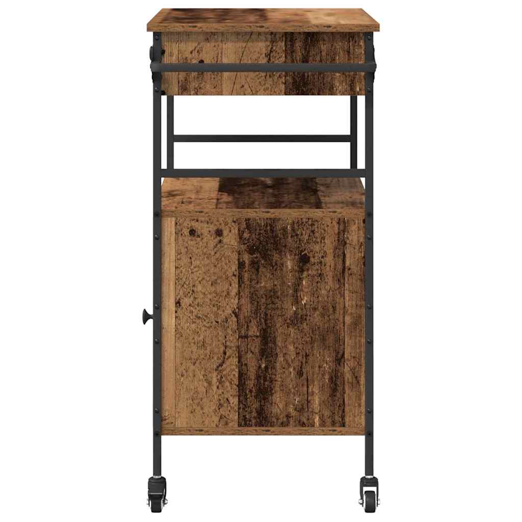 Carro de Cocina Madera vieja 56 x 43 x 89,5 cm