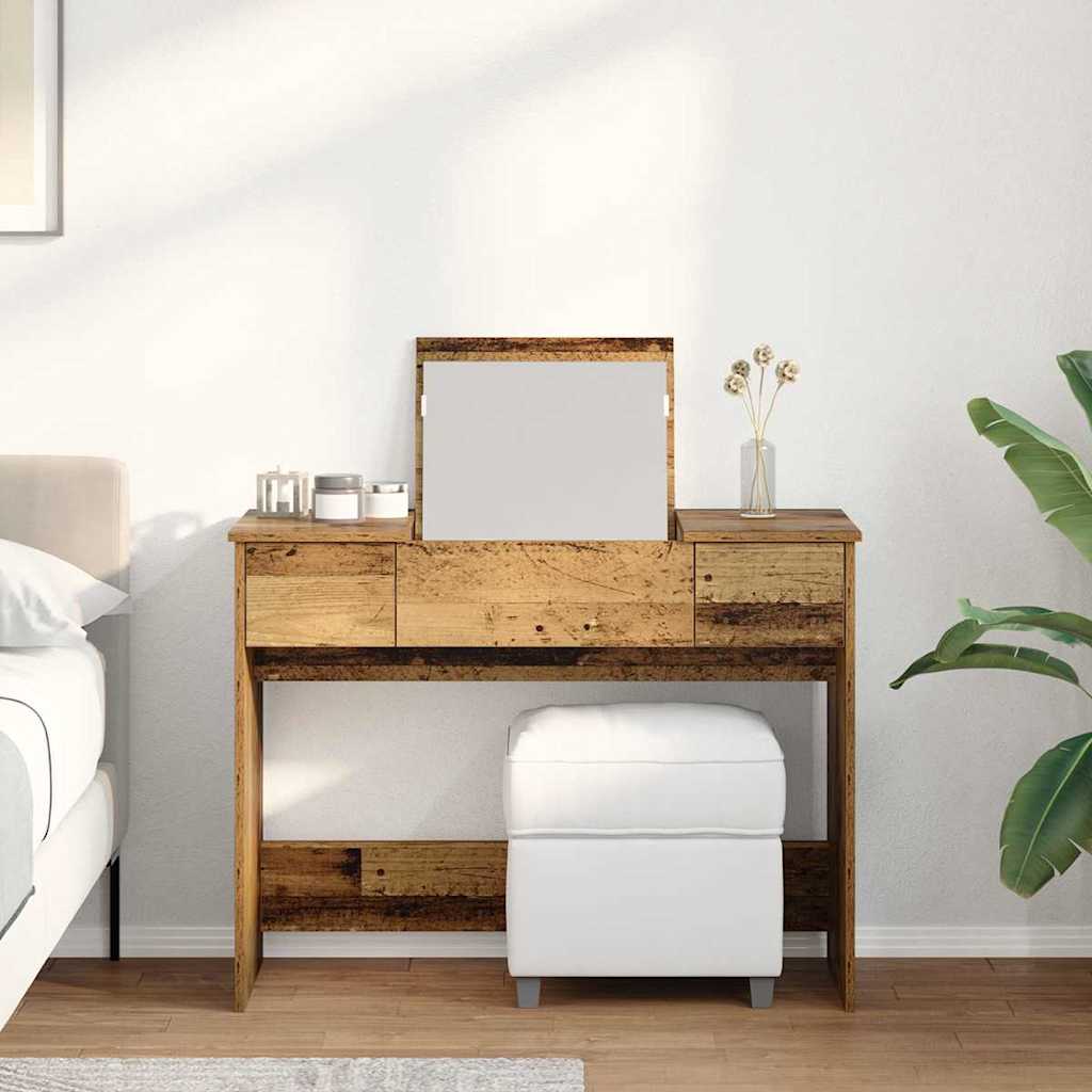 Mesa Cosmética con cajón Madera vieja 100 x 45 x 76 cm