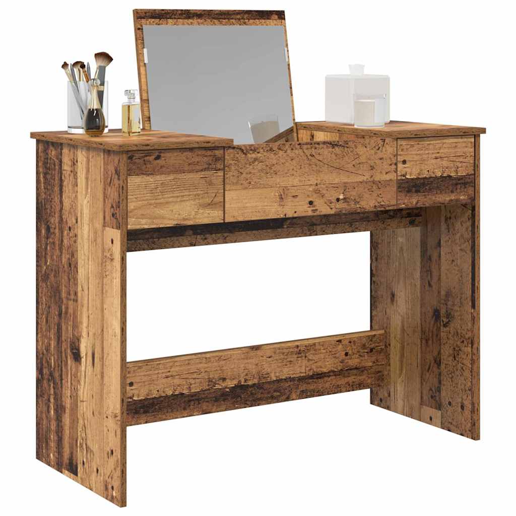 Mesa Cosmética con cajón Madera vieja 100 x 45 x 76 cm