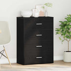 Aparador Roble Negro 60 x 31 x 84 cm Madera de ingeniería