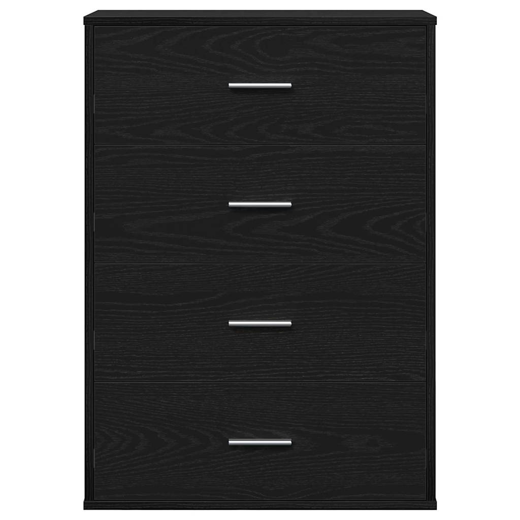 Aparador Roble Negro 60 x 31 x 84 cm Madera de ingeniería
