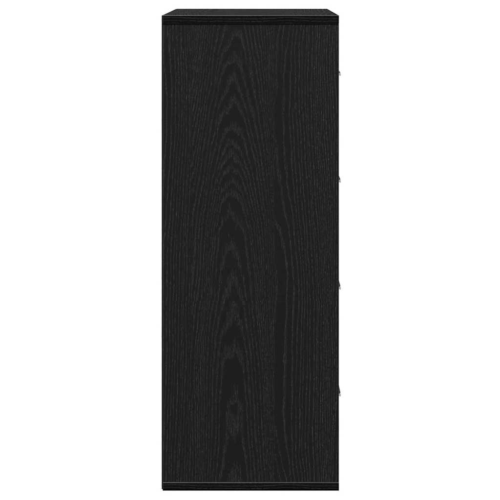 Aparador Roble Negro 60 x 31 x 84 cm Madera de ingeniería