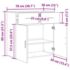 Aparador Madera vieja 78 x 38 x 80 cm Madera de ingeniería