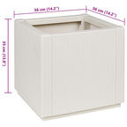 Caja de Flores de Jardín 36 x 36 x 35 cm PP