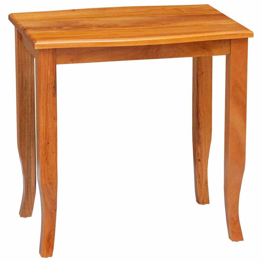 Mesas de anidación 3 pcs Natural Madera de Caoba Sólida