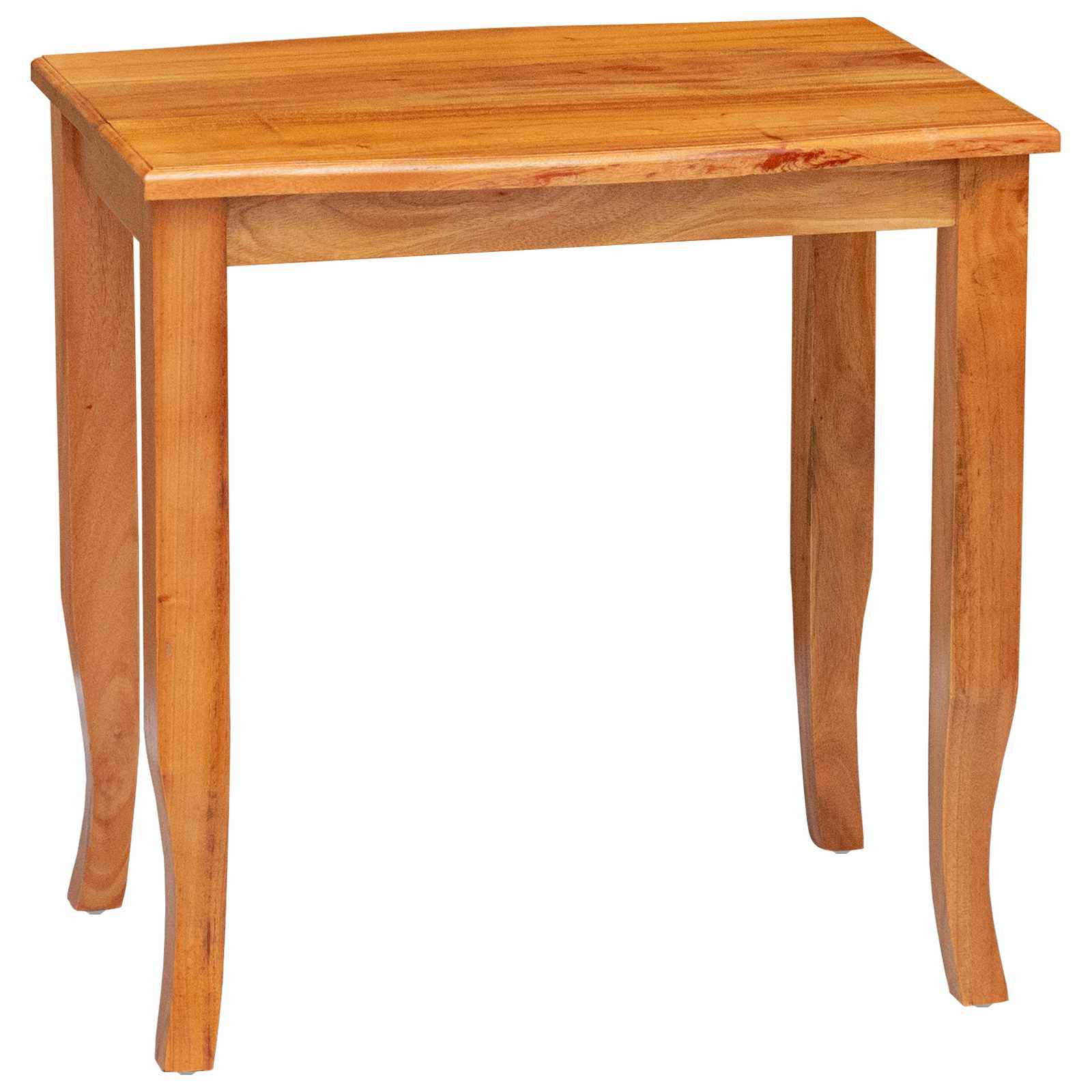 Mesas de anidación 3 pcs Natural Madera de Caoba Sólida