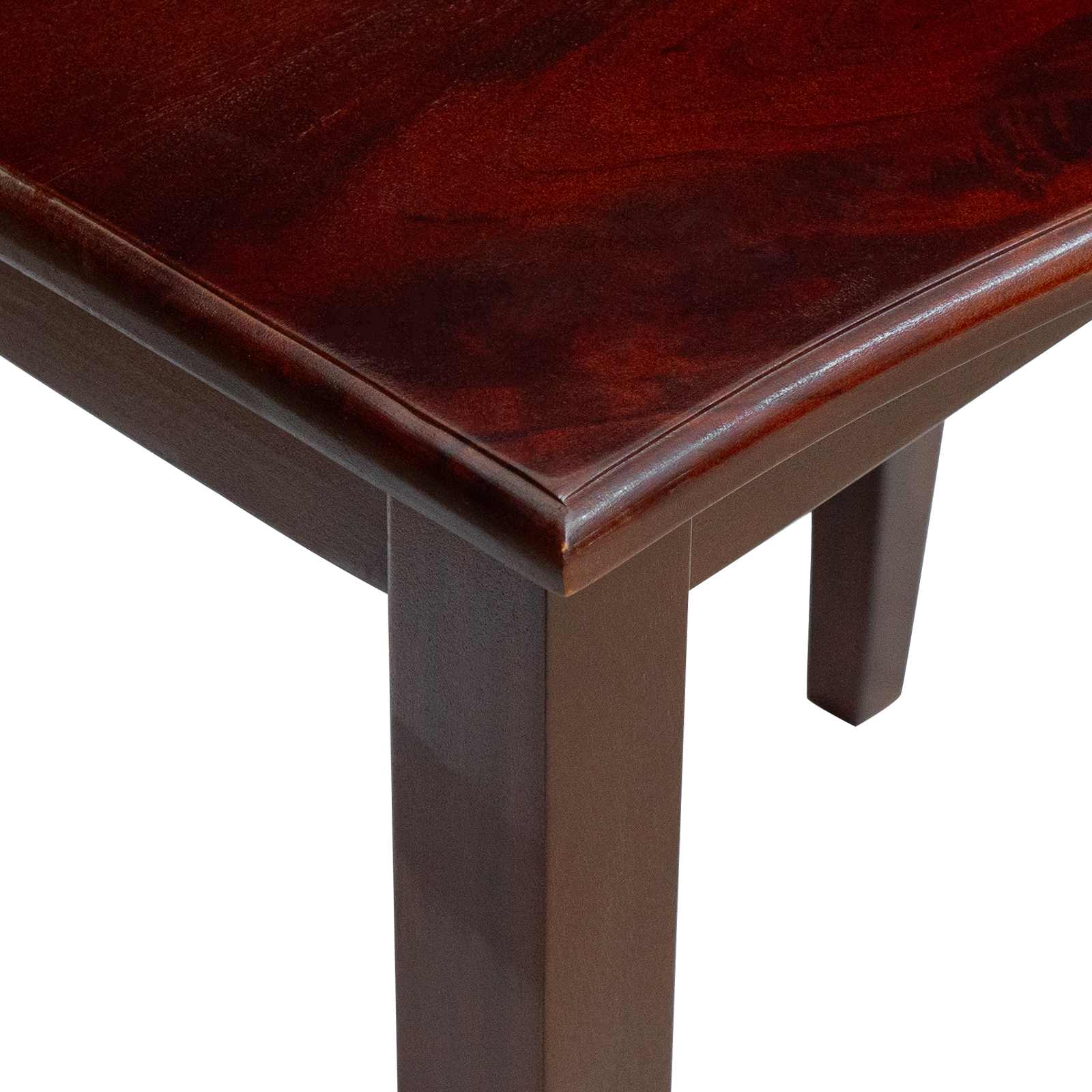 Mesas de anidación 3 pcs Marrón Madera de Caoba Sólida