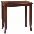 Mesas de anidación 3 pcs Marrón Madera de Caoba Sólida