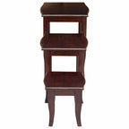 Mesas de anidación 3 pcs Marrón Madera de Caoba Sólida