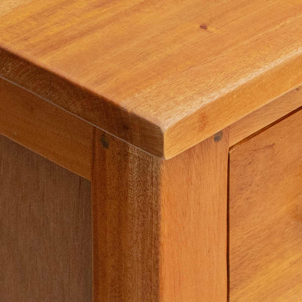 Cajonera Natural 45 x 35 x 100,5 cm Madera de Caoba Sólida