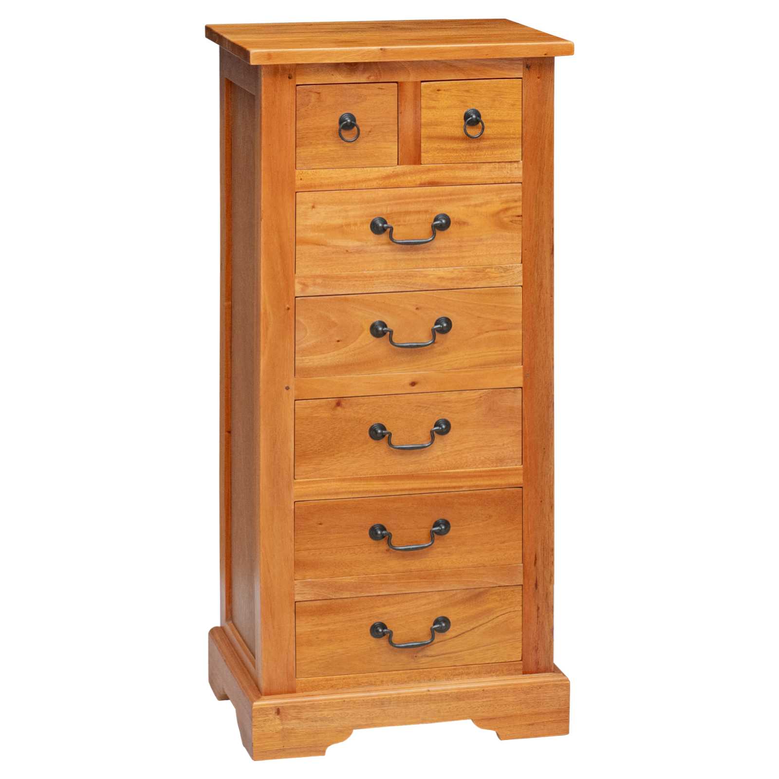 Cajonera Natural 45 x 35 x 100,5 cm Madera de Caoba Sólida
