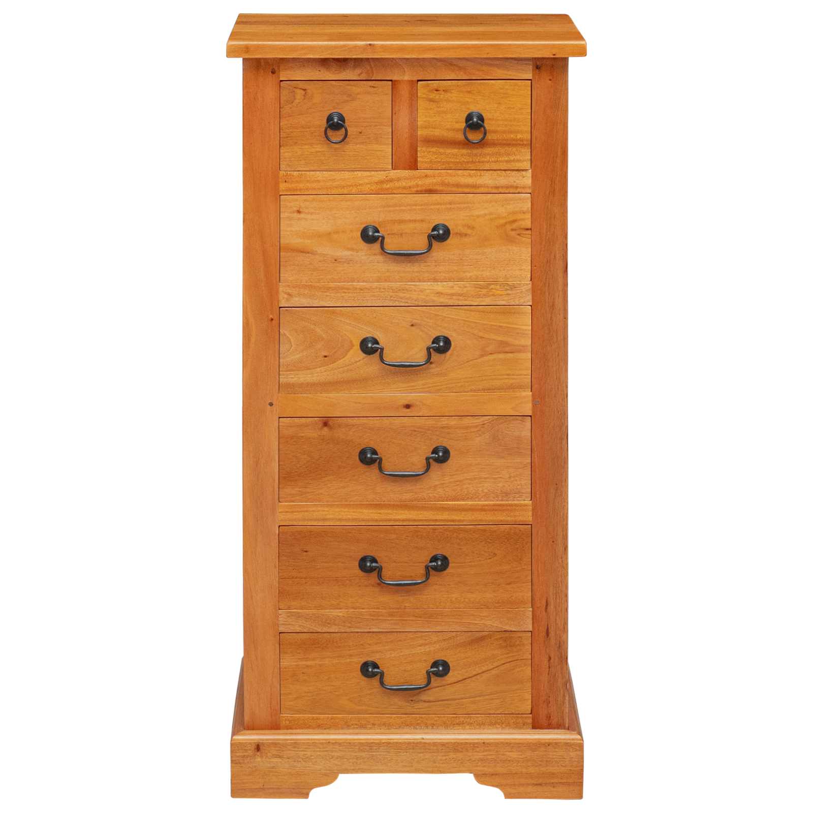 Cajonera Natural 45 x 35 x 100,5 cm Madera de Caoba Sólida