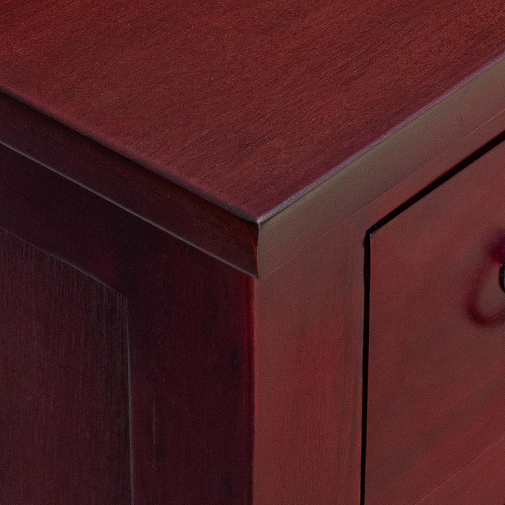 Cajonera Marrón 45 x 35 x 100,5 cm Madera de Caoba Sólida