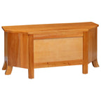 Mueble de TV Natural 100 x 40,5 x 46 cm Madera de Caoba Sólida