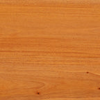 Mueble de TV Natural 100 x 40,5 x 46 cm Madera de Caoba Sólida