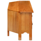 Mueble de TV Natural 100 x 40,5 x 46 cm Madera de Caoba Sólida