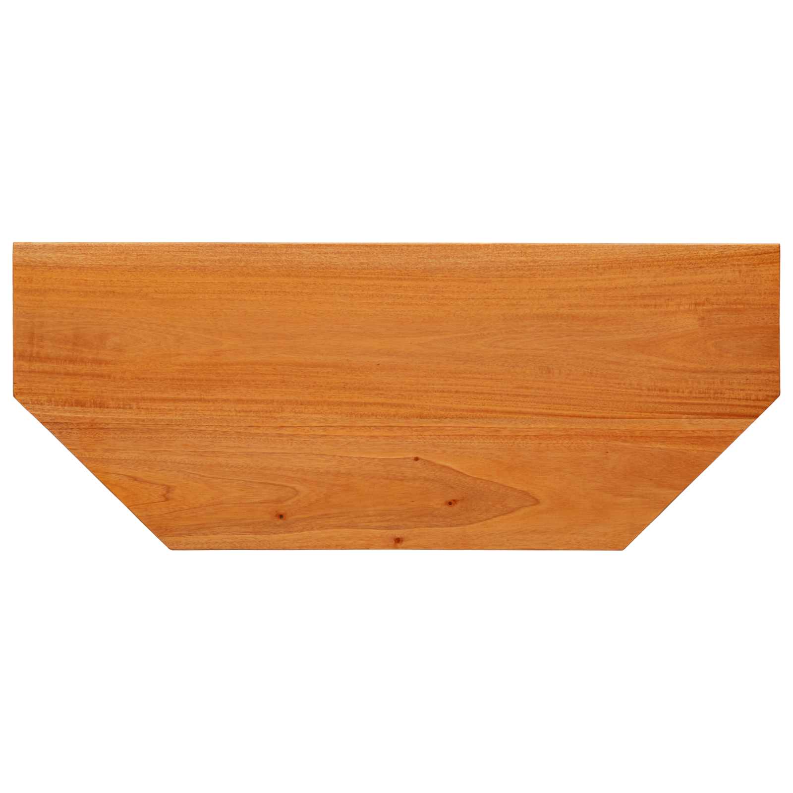 Mueble de TV Natural 100 x 40,5 x 46 cm Madera de Caoba Sólida