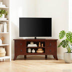 Mueble de TV Marrón 100 x 40,5 x 46 cm Madera de Caoba Sólida