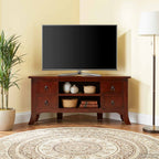 Mueble de TV Marrón 100 x 40,5 x 46 cm Madera de Caoba Sólida