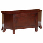 Mueble de TV Marrón 100 x 40,5 x 46 cm Madera de Caoba Sólida