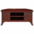 Mueble de TV Marrón 100 x 40,5 x 46 cm Madera de Caoba Sólida