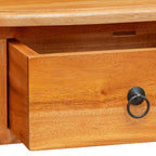 Mesa Consola Natural 50,5 x 30 x 75,5 cm Madera de Caoba Sólida