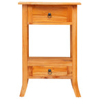 Mesa Consola Natural 50,5 x 30 x 75,5 cm Madera de Caoba Sólida
