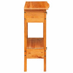 Mesa Consola Natural 50,5 x 30 x 75,5 cm Madera de Caoba Sólida
