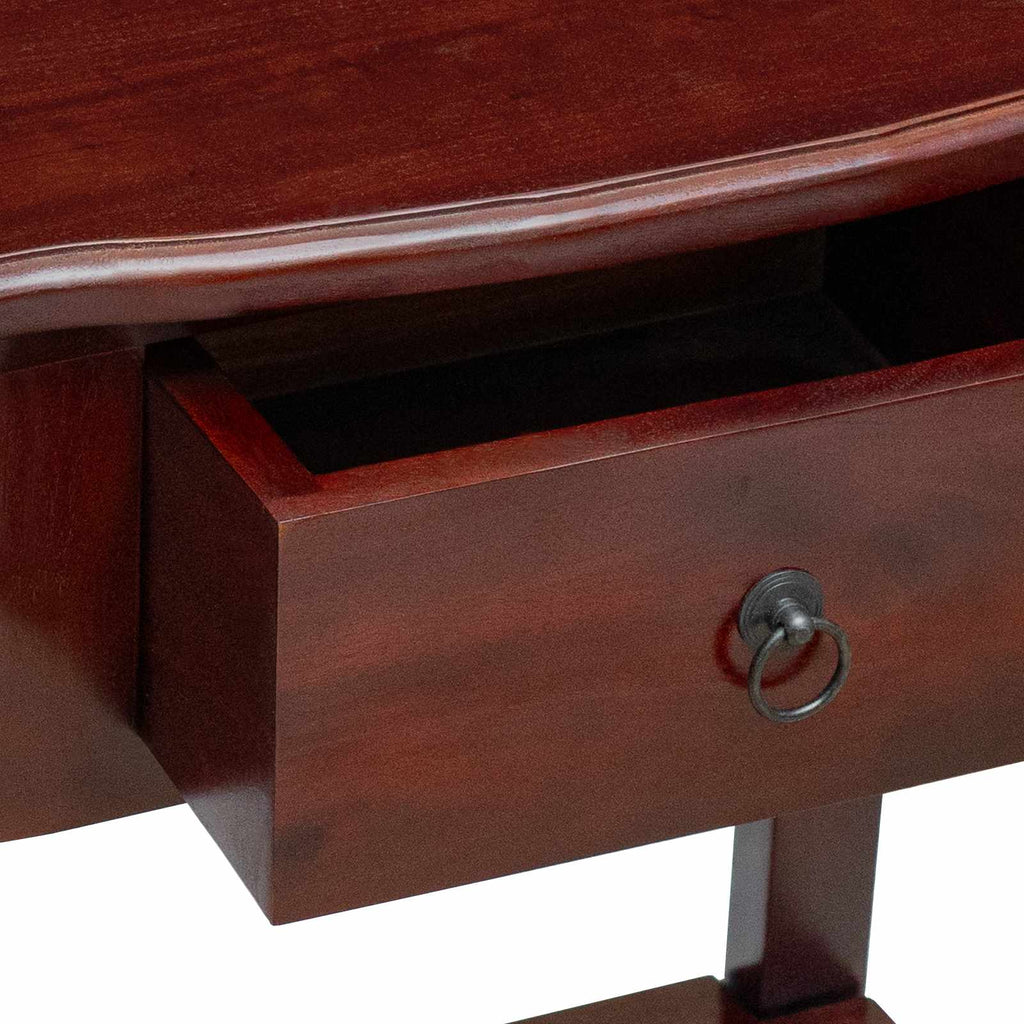 Mesa Consola Marrón 50 x 29,5 x 76 cm Madera de Caoba Sólida