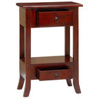 Mesa Consola Marrón 50 x 29,5 x 76 cm Madera de Caoba Sólida