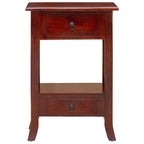 Mesa Consola Marrón 50 x 29,5 x 76 cm Madera de Caoba Sólida