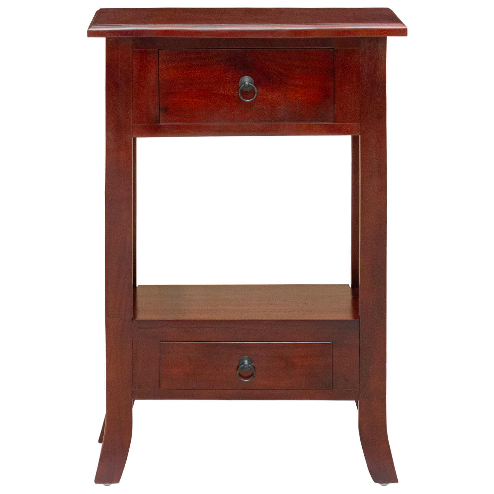 Mesa Consola Marrón 50 x 29,5 x 76 cm Madera de Caoba Sólida