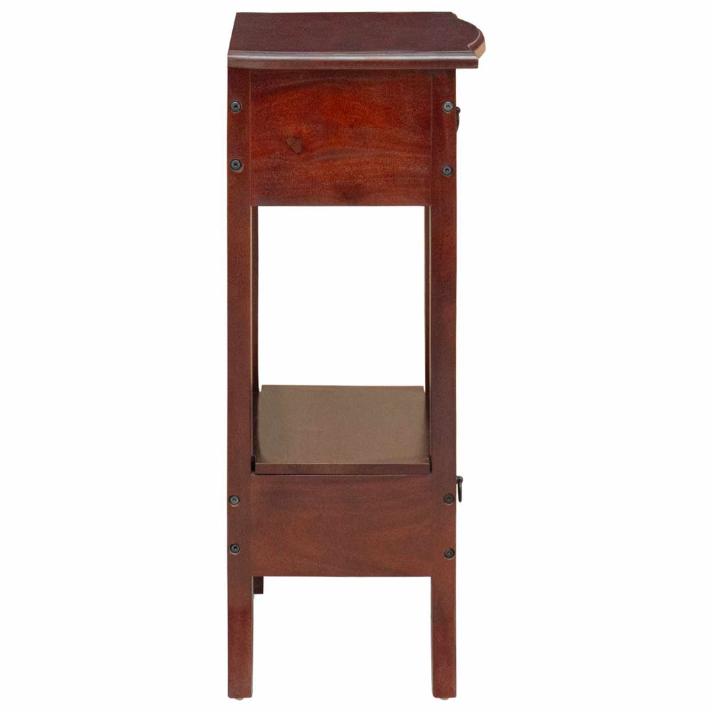 Mesa Consola Marrón 50 x 29,5 x 76 cm Madera de Caoba Sólida
