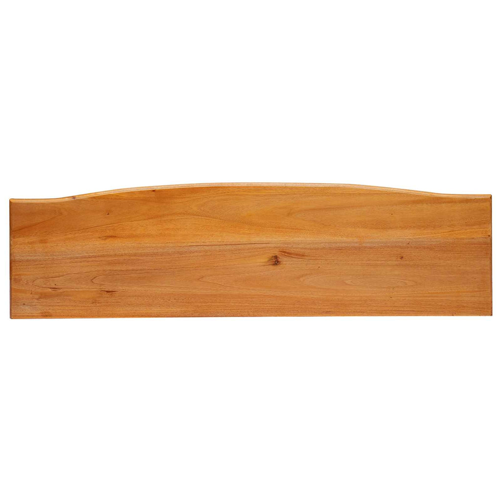 Mesa Consola Natural 115 x 32 x 76 cm Madera de Caoba Sólida