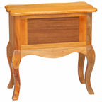 Mesa lateral Natural 60,5 x 30 x 61 cm Madera de Caoba Sólida