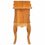 Mesa lateral Natural 60,5 x 30 x 61 cm Madera de Caoba Sólida