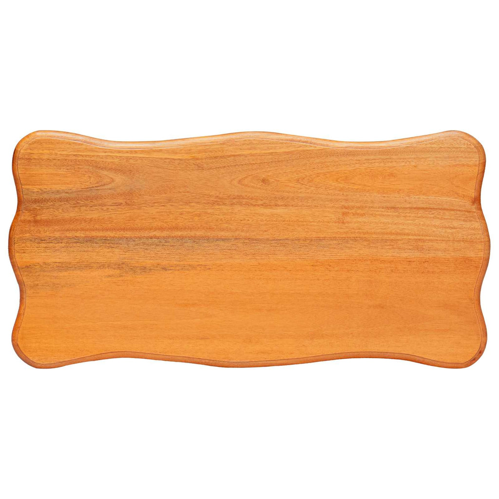 Mesa lateral Natural 60,5 x 30 x 61 cm Madera de Caoba Sólida