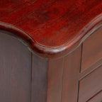 Mesa lateral Marrón 60,5 x 30 x 61 cm Madera de Caoba Sólida