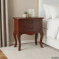 Mesa lateral Marrón 60,5 x 30 x 61 cm Madera de Caoba Sólida