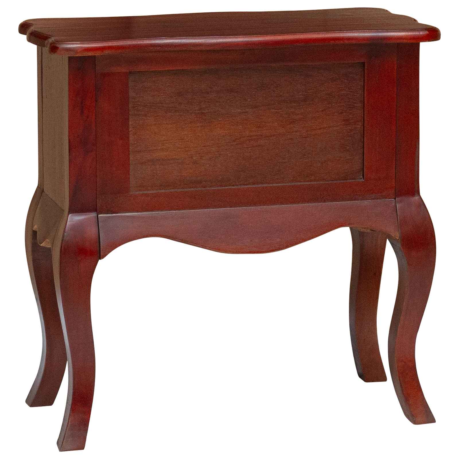Mesa lateral Marrón 60,5 x 30 x 61 cm Madera de Caoba Sólida