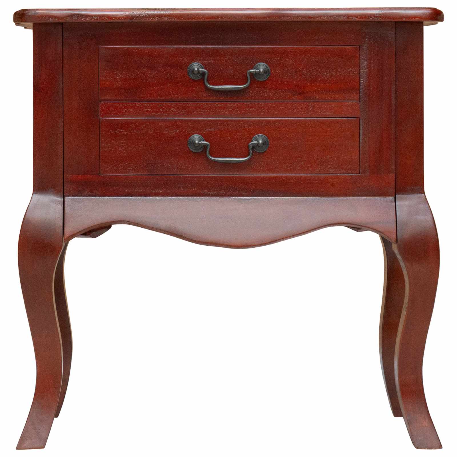 Mesa lateral Marrón 60,5 x 30 x 61 cm Madera de Caoba Sólida
