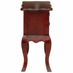 Mesa lateral Marrón 60,5 x 30 x 61 cm Madera de Caoba Sólida